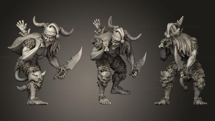 Figurines heroes, monsters and demons (Krampus, STKM_2853) 3D models for cnc
